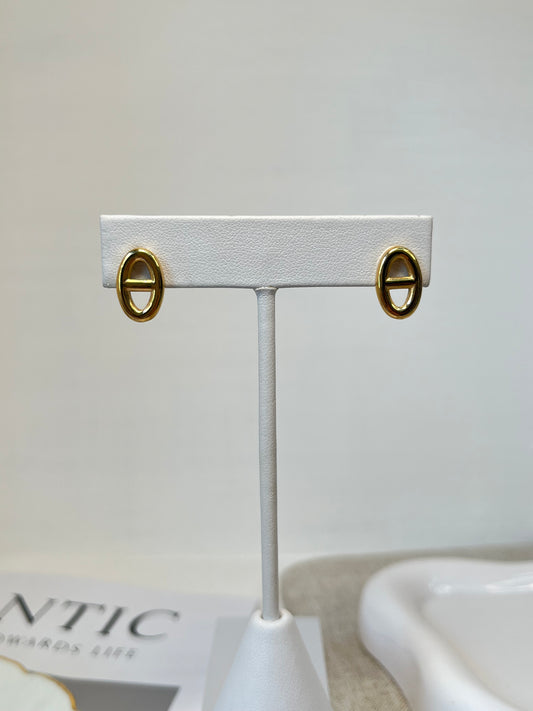 Aretes Corcho Dorado