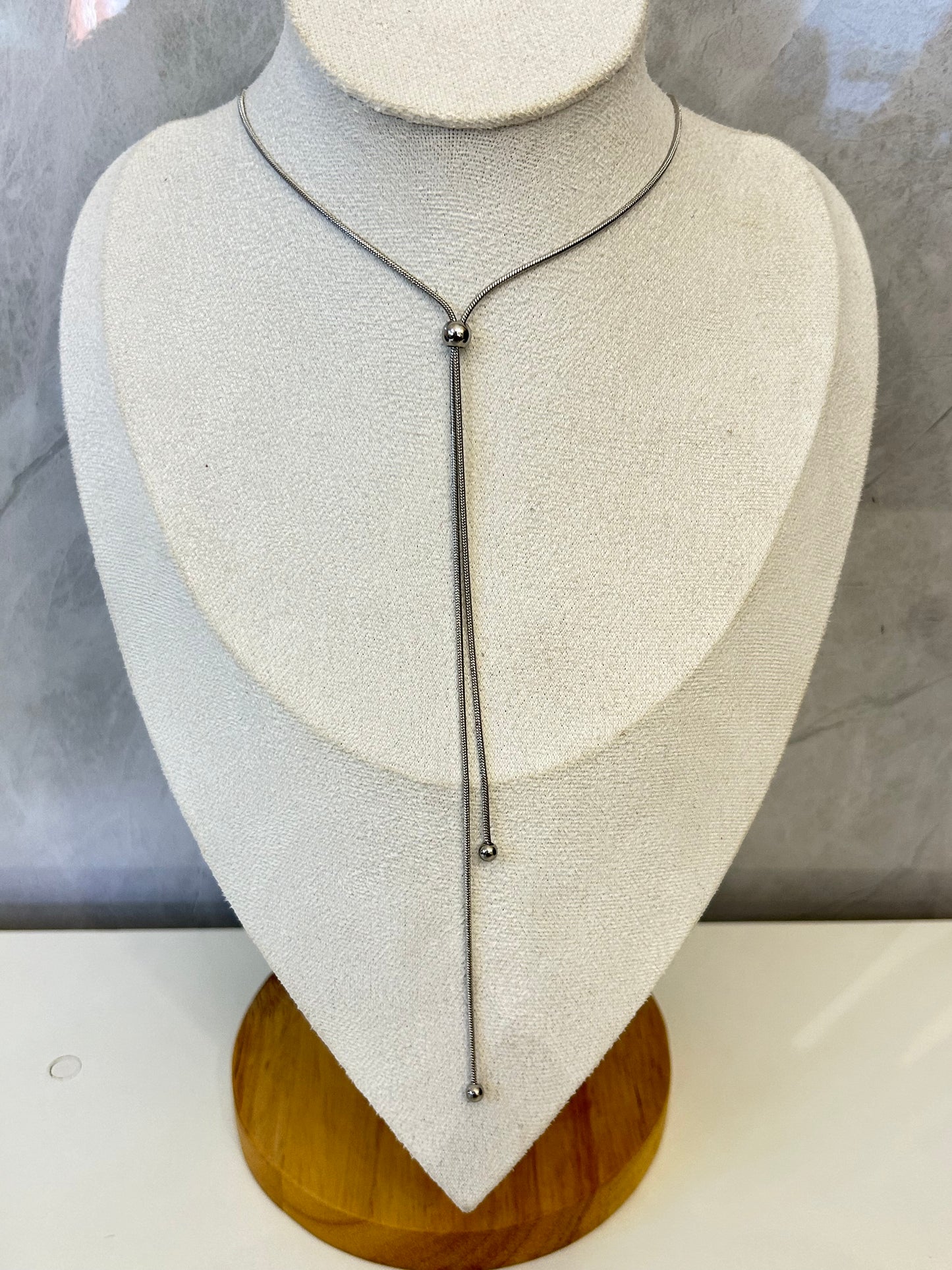 Collar Corbatero mini plata