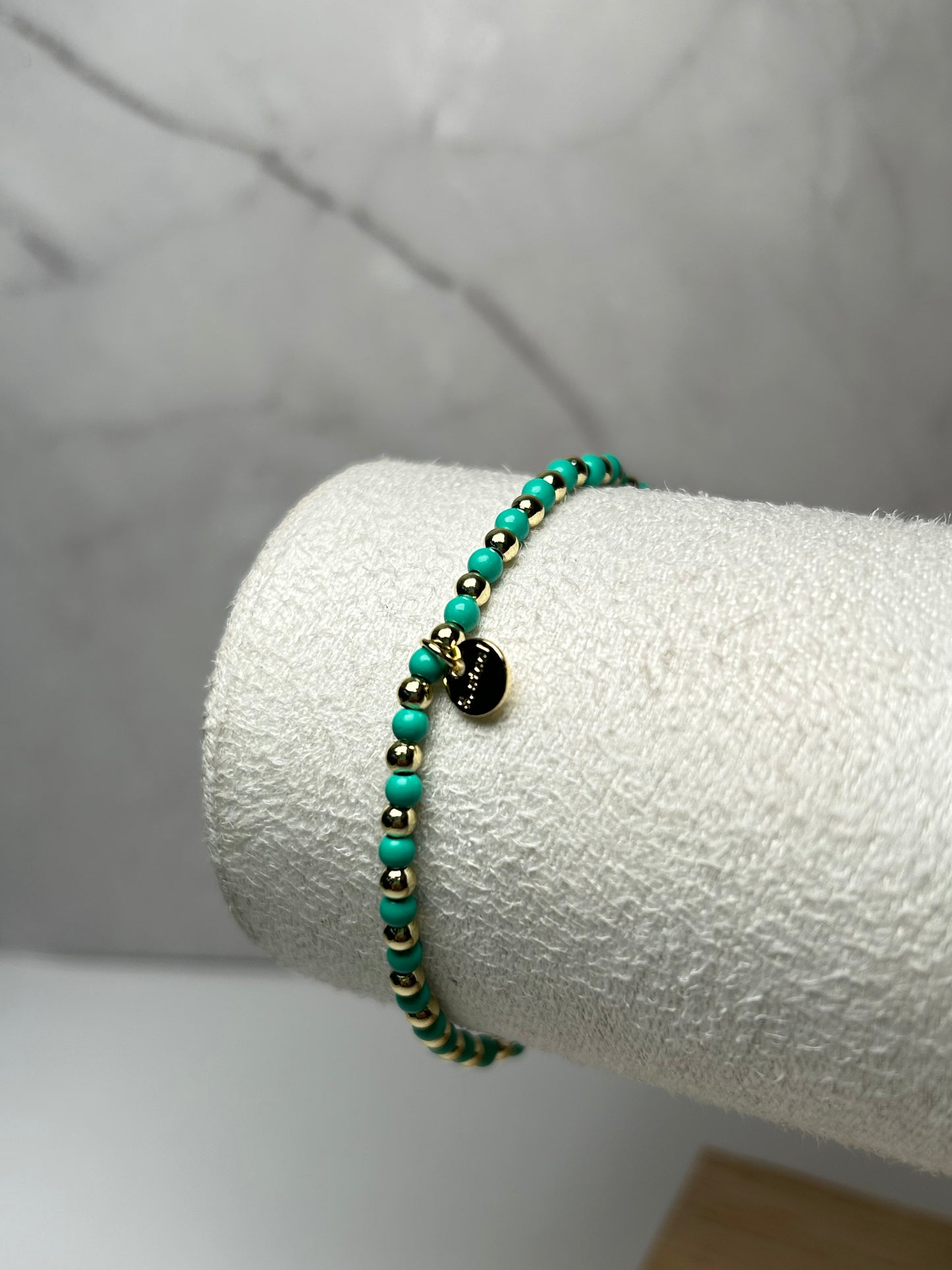 Pulsera bolitas green
