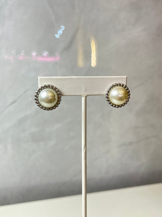 Aretes Perla Plata