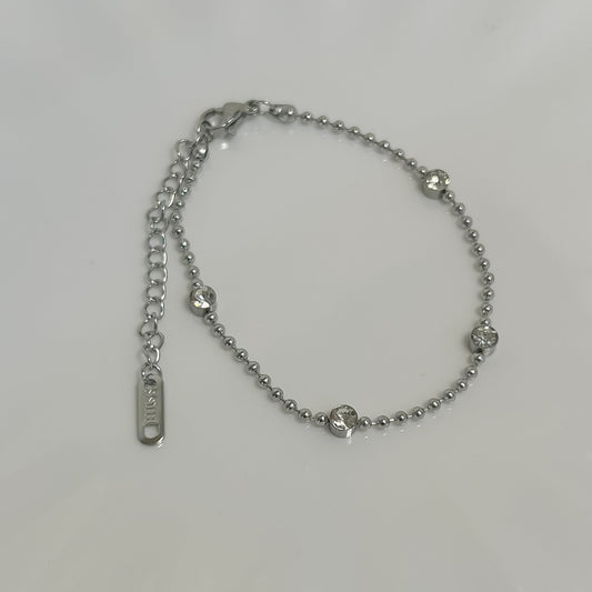 Pulsera Bubble Diamond Plata