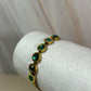 Pulsera ojo de gato verde