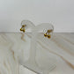 Aretes cereza dorado
