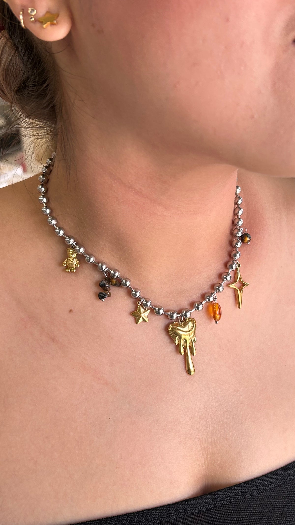 Collar Bali & Charms Bicolor