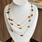 Collar triple piedras
