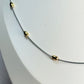 Collar basica balines bicolor