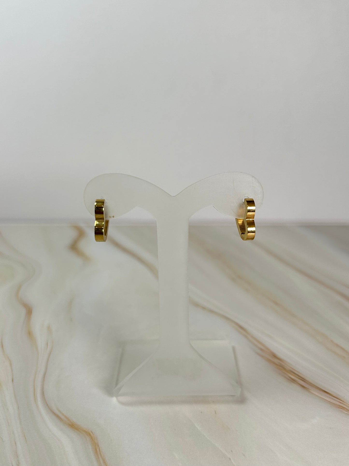 Argollas heart basic dorado