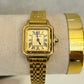Reloj Cárter dorado (fondo dorado)