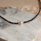Collar perla coffee