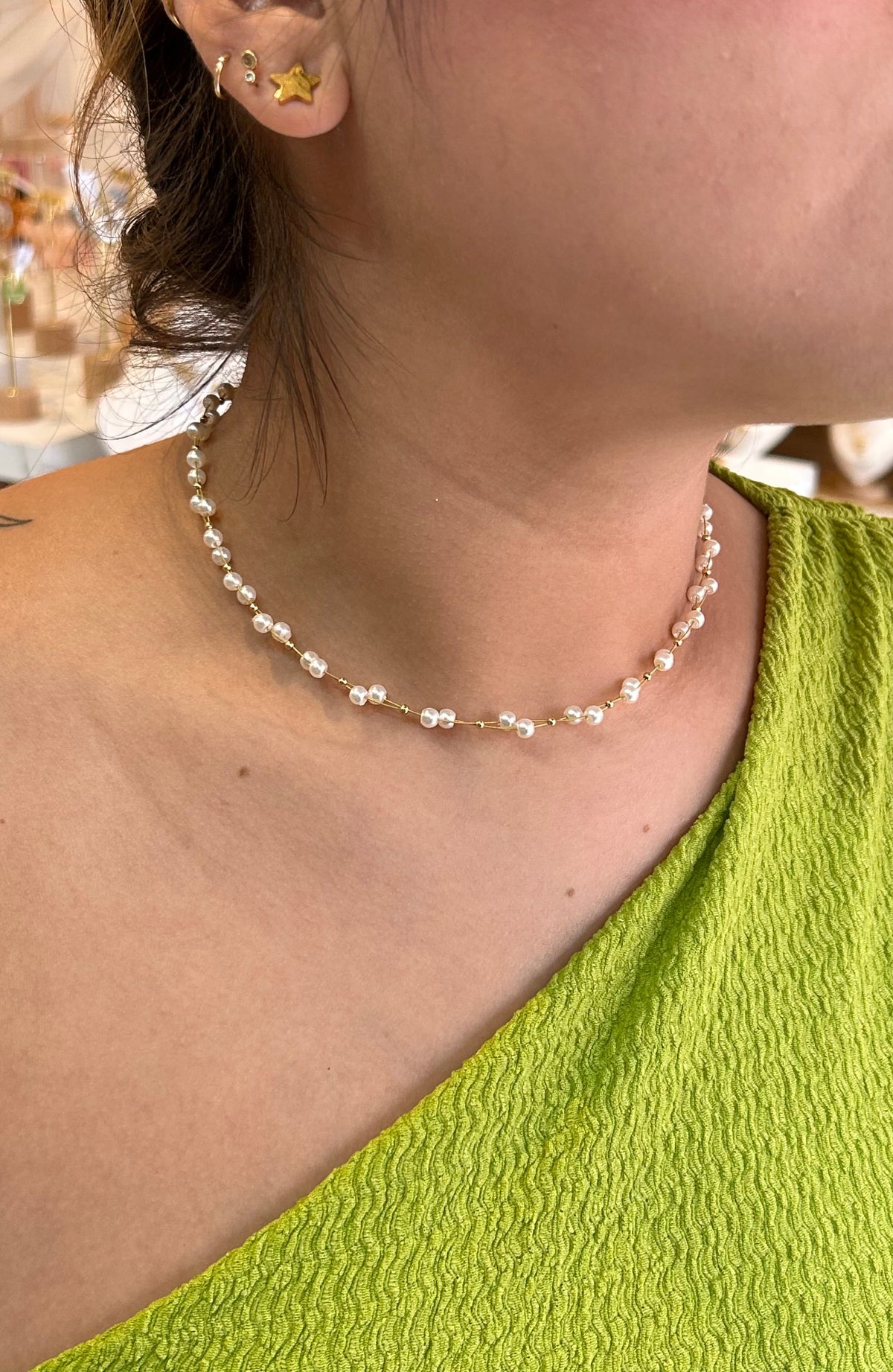Collar perla mini