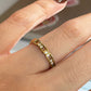 Anillo cadenas brillo dorado