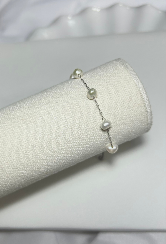 Pulsera Perla Rio Plata