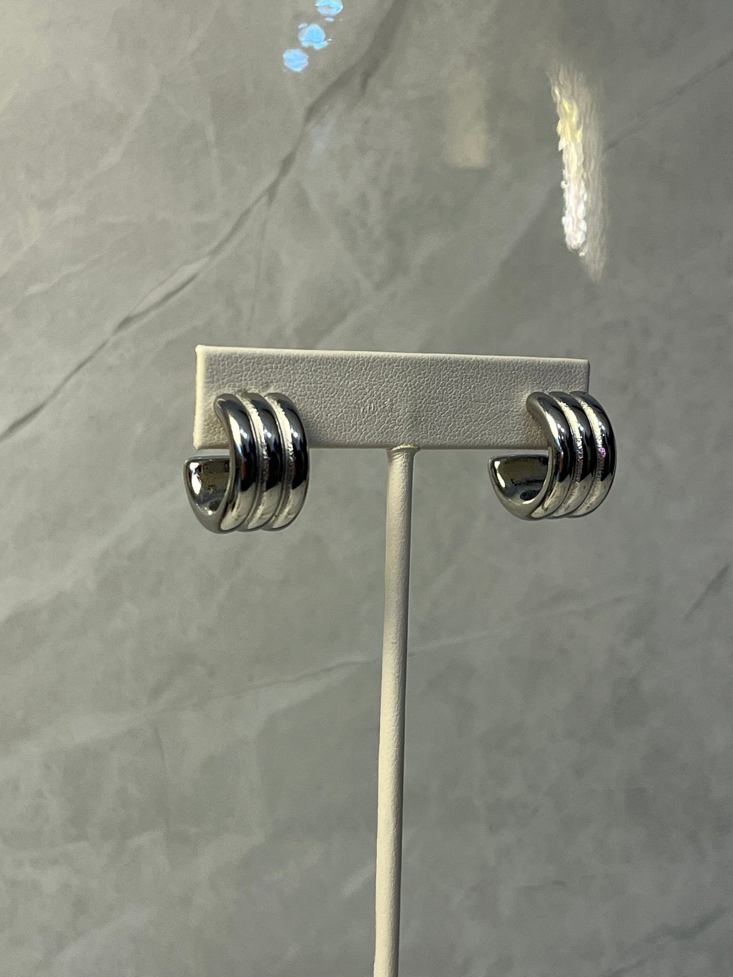 Aretes Triple Plata