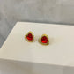 Aretes Red Heart