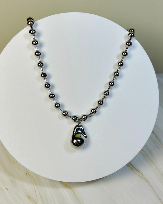 Collar Bali Rock Plata