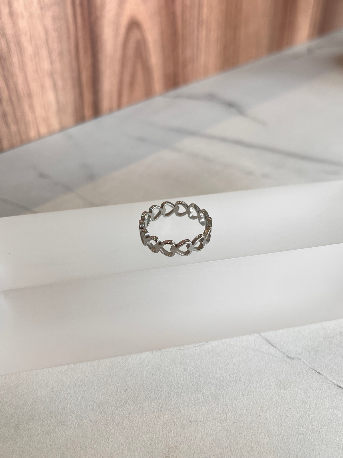 Anillo corazón mini plata