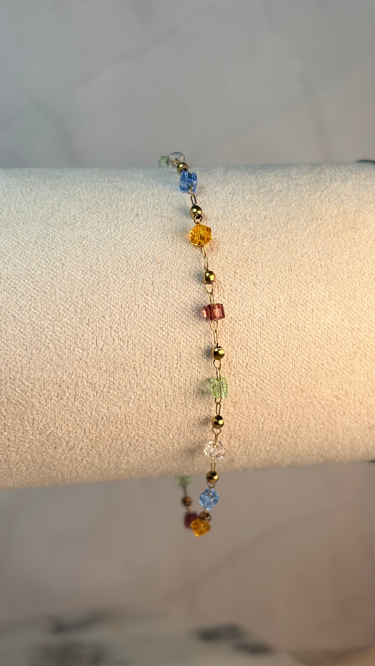 pulsera piedra colores