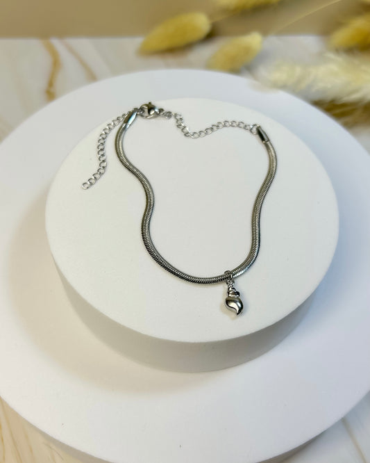 Tobillera Lisa Fire Silver