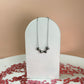 Collar quadruple corazón