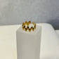 Anillo Bubble Brick Dorado