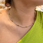 Collar basica balines bicolor