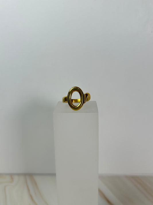 Anillo ovalo dorado