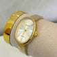 Reloj ovalado casio dorado