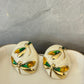 Aretes colibrí blanco