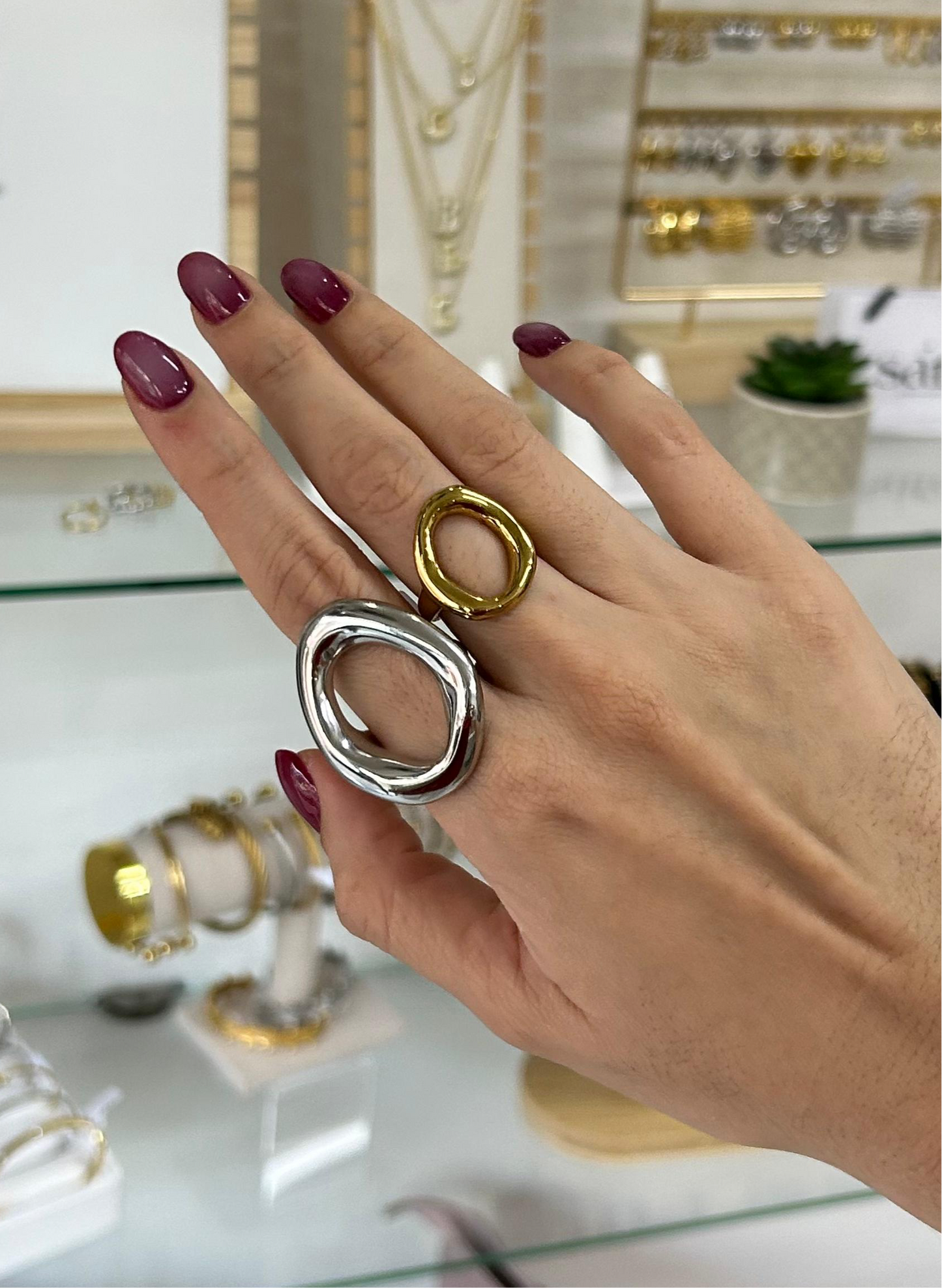 Anillo Olivia mini Dorado
