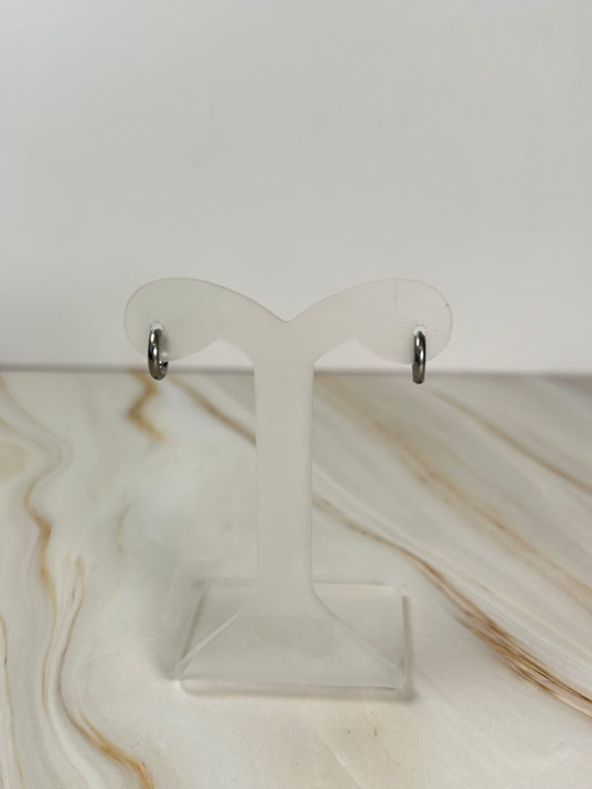 Argollas basic mini plata