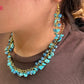 Collar & Aretes piedra hermosas azul