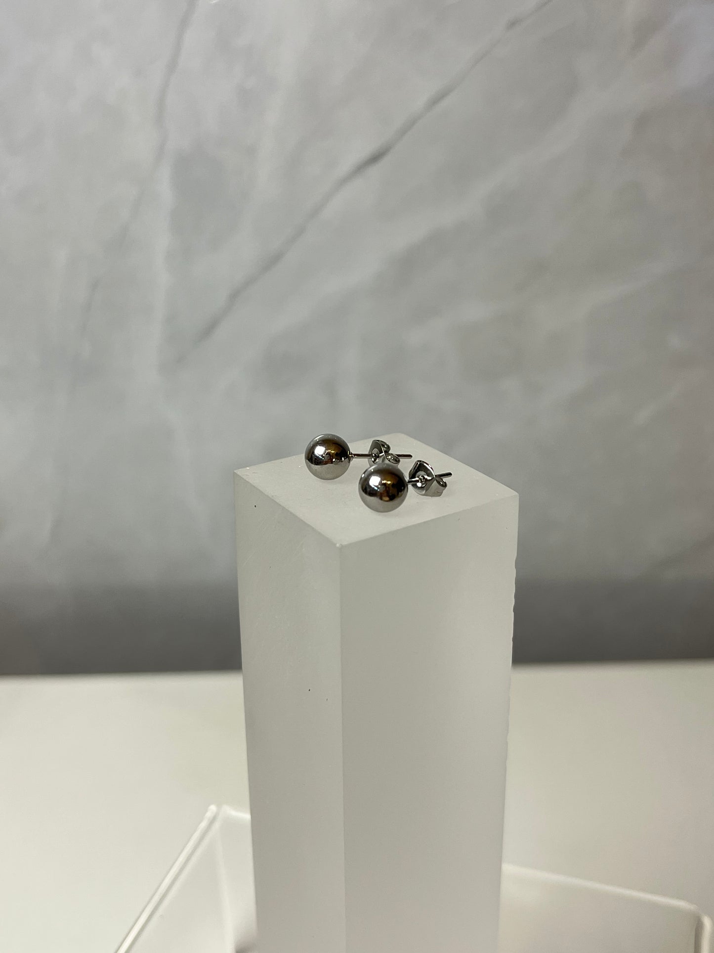 Aretes Ball Tiny Plata