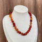 Collar piedra naranja