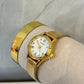 Reloj circular mini dorado
