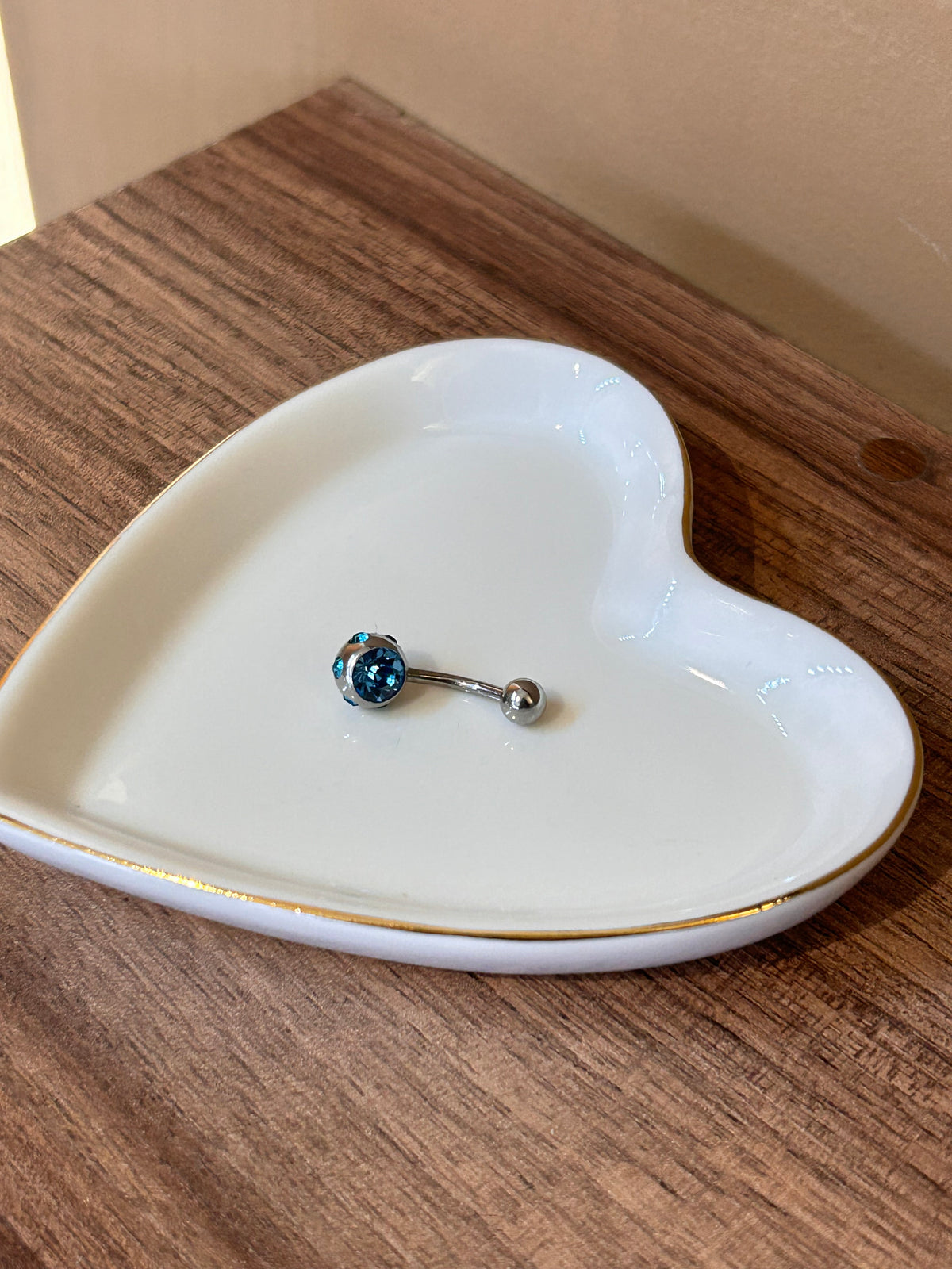 piercing ombligo diamond azul
