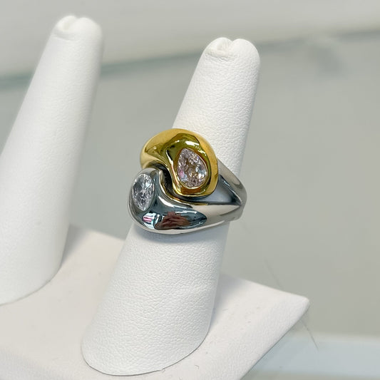 Anillo YinYang Bicolor