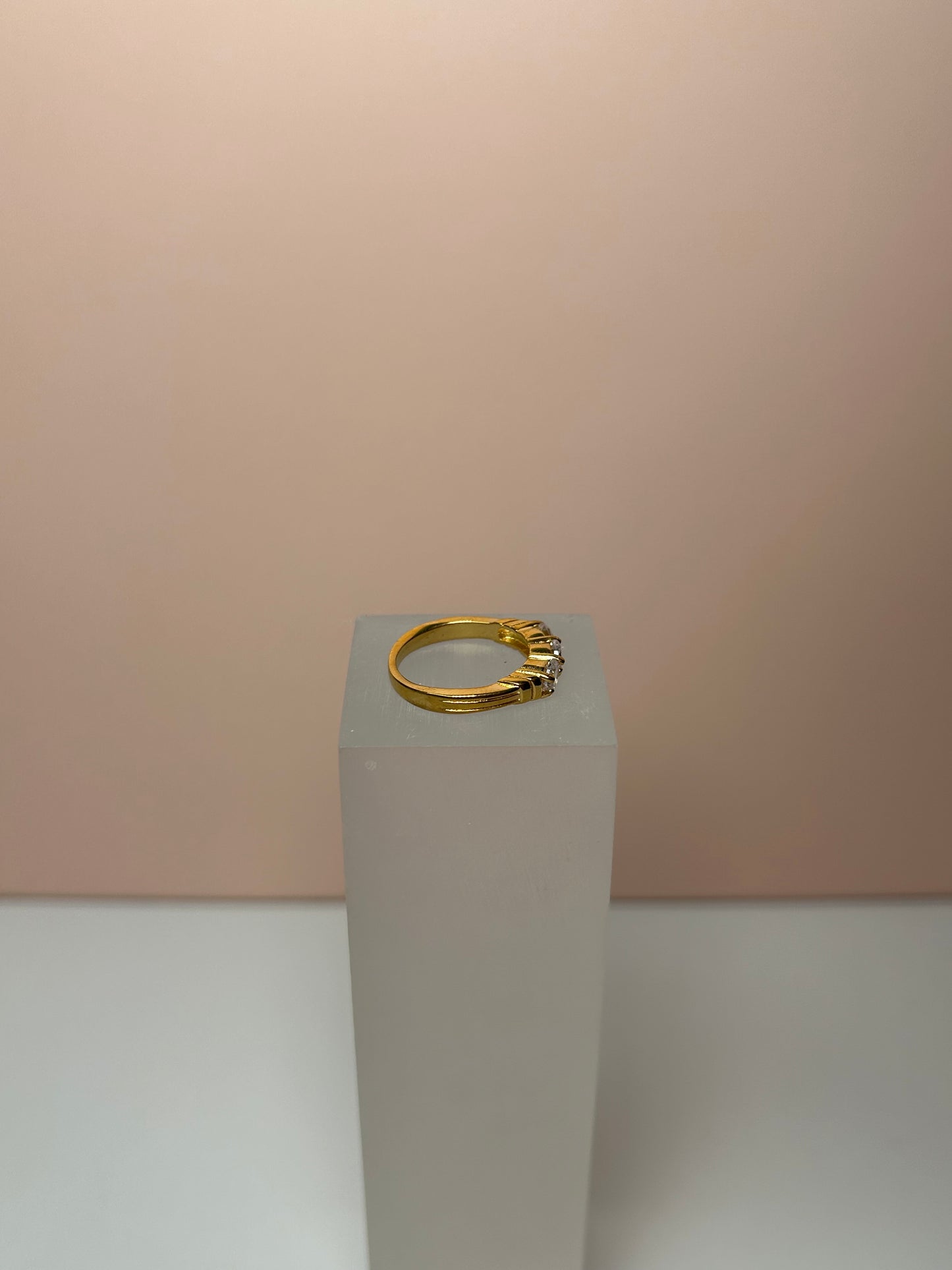 Anillo cristales triple