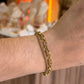 pulsera doble chain eslabones dorado