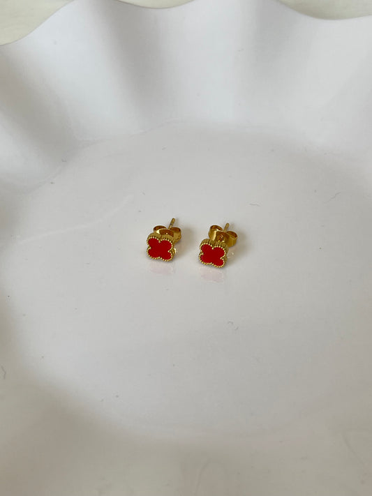 Aretes VC rojo mini