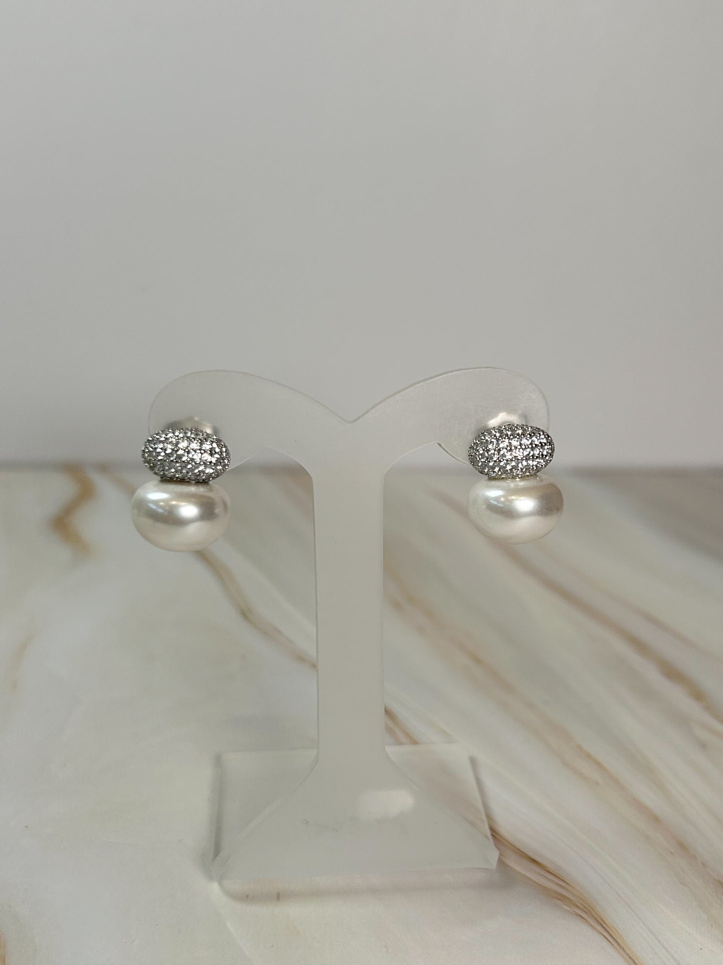 Aretes gota doble