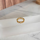Anillo corazón mini dorado
