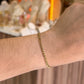 pulsera básica dorada