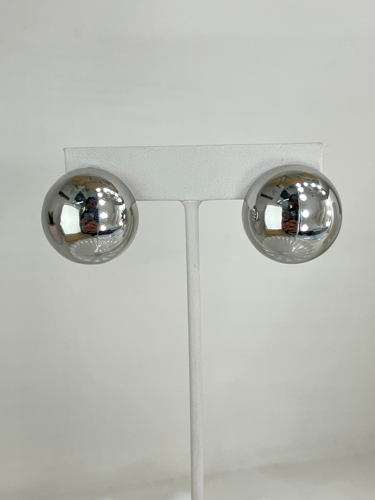 Aretes Maxi Ball Plata