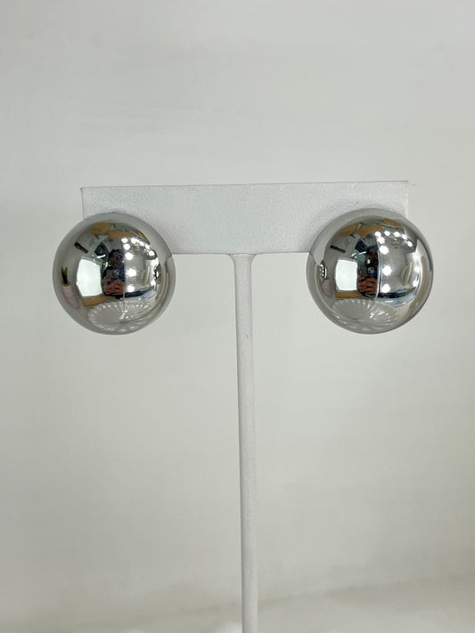 Aretes Maxi Ball Plata