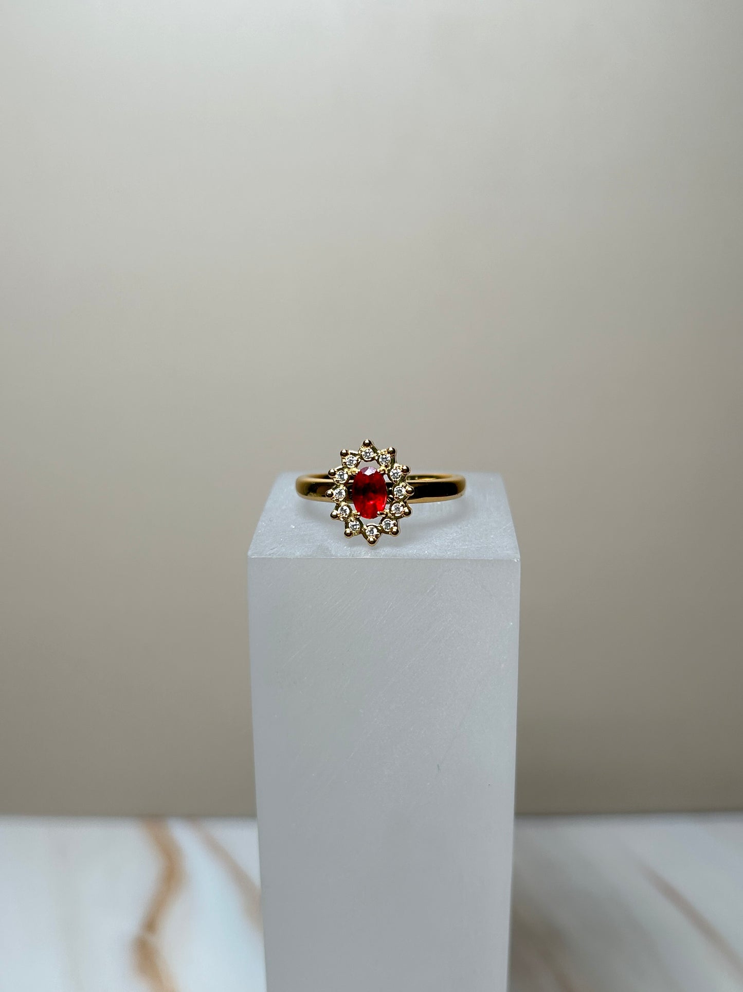 Anillo brillo red golden