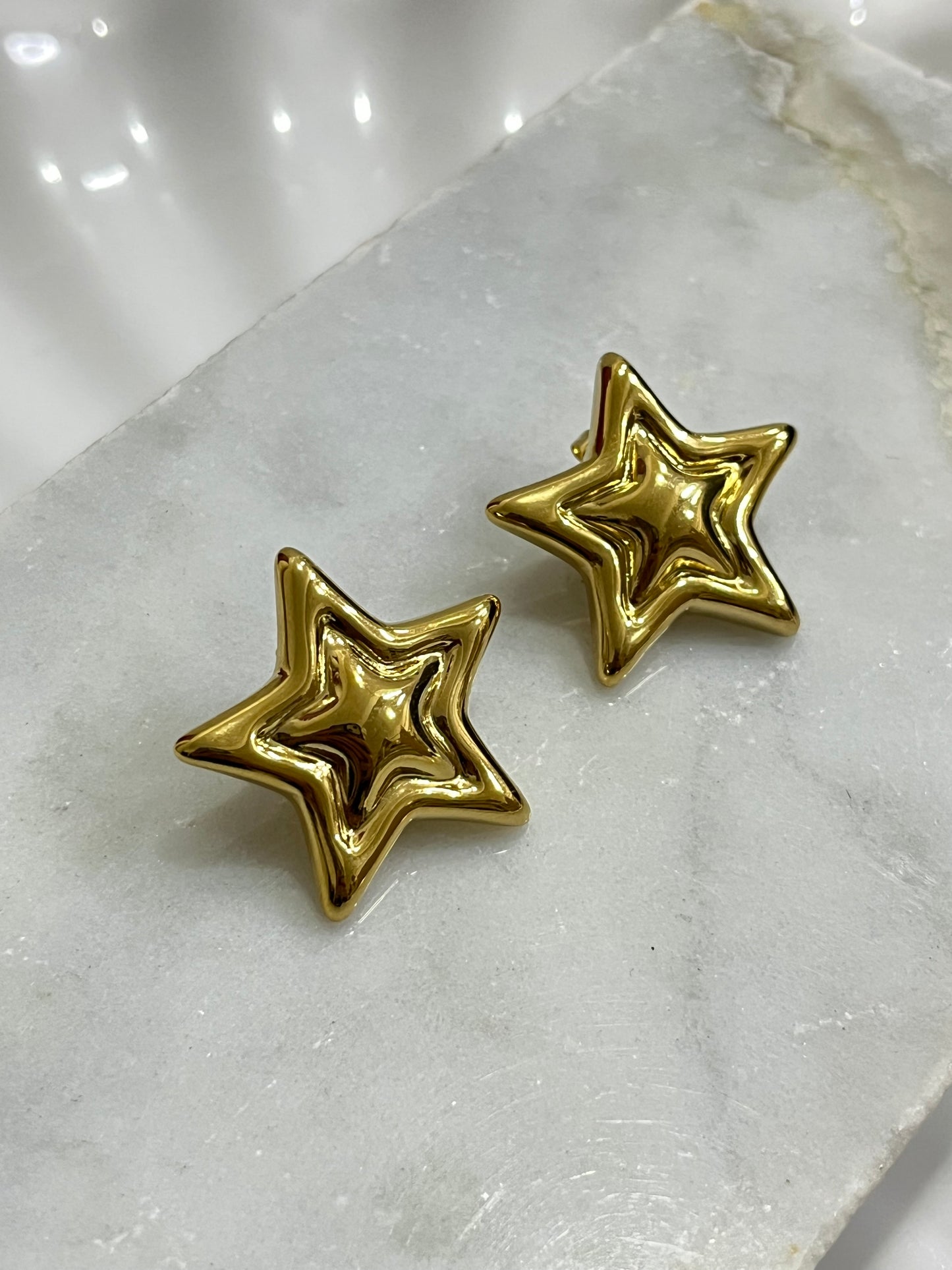 Aretes Maxi Estrella Dorado