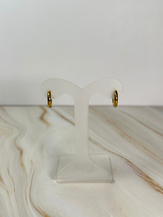 Argollas basic circular dorado