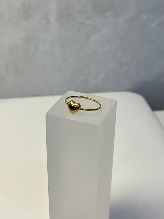Anillo Corazon Dorado