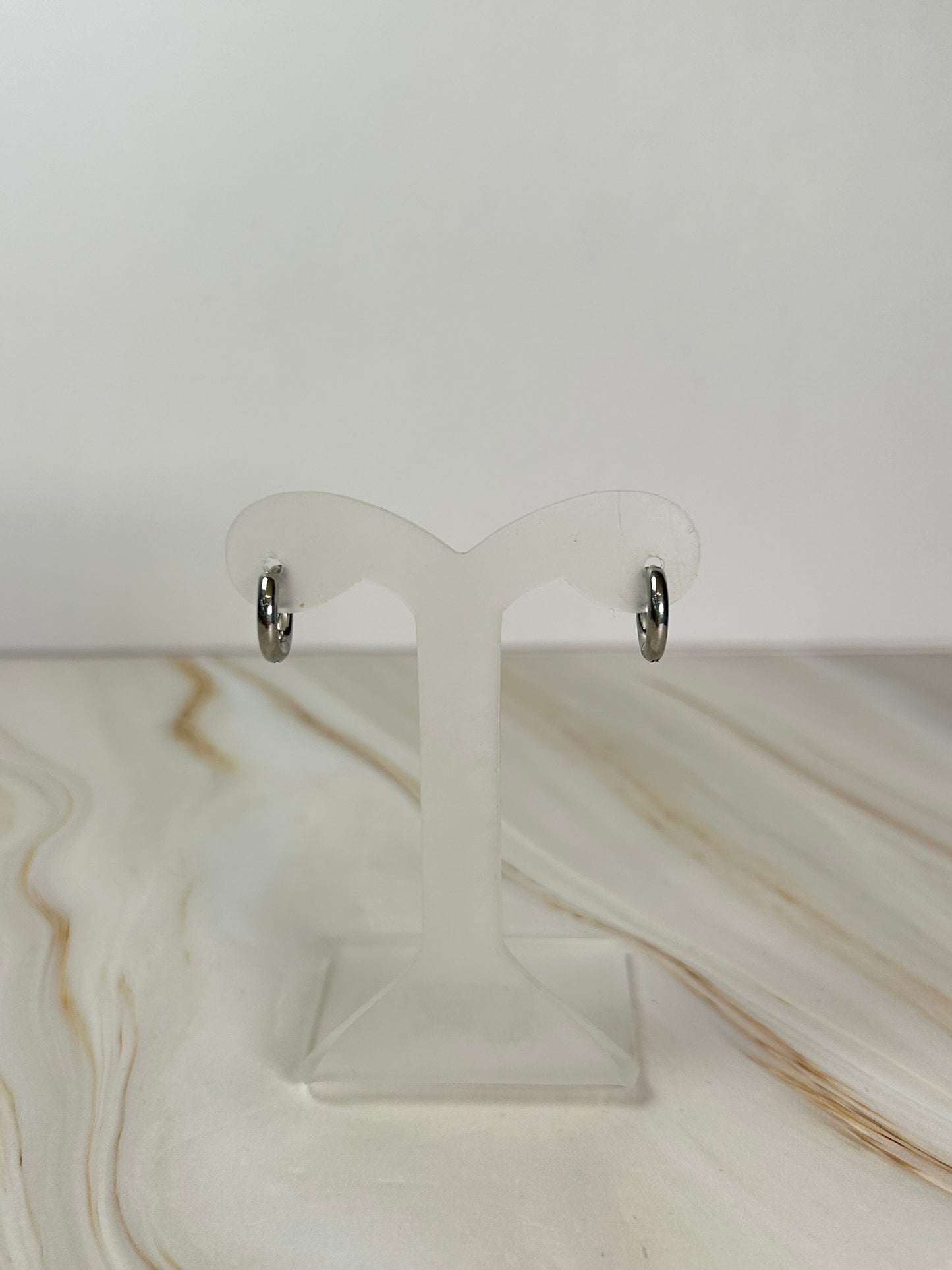 Argollas basic circular plata