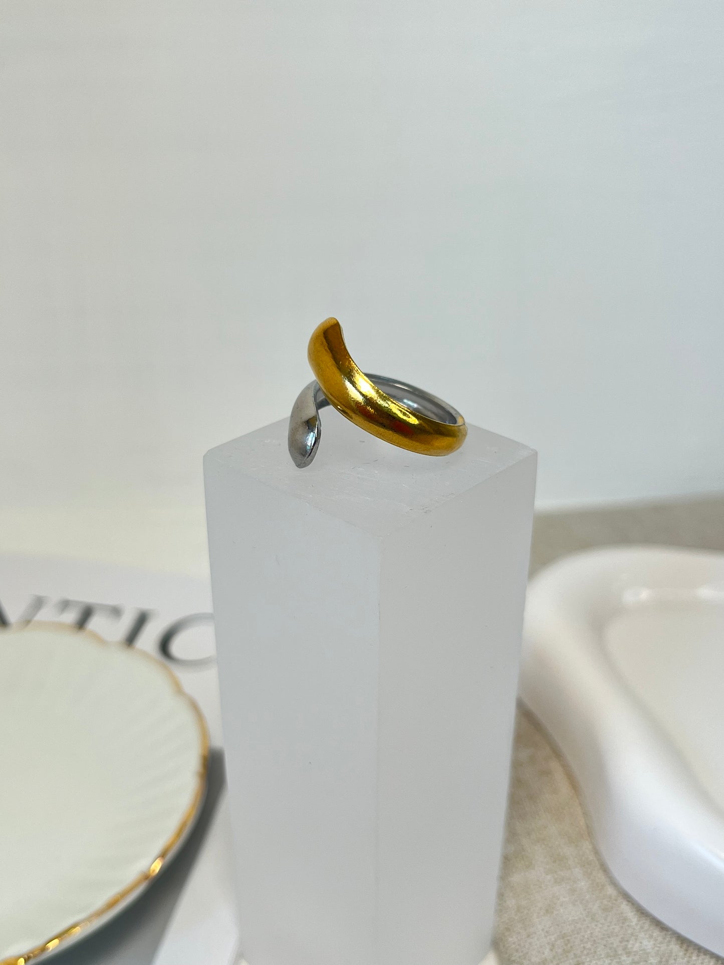 Anillo Drop Bicolor